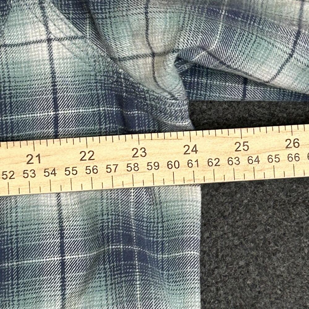 Carhartt Shirt Womens XL 16-18 Blue Plaid Flannel Long Sleeve Button Up Stretch - Picture 10 of 10